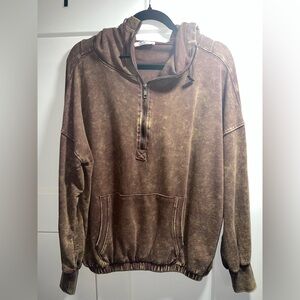 Women's ZENANA Black Washed Hoodie